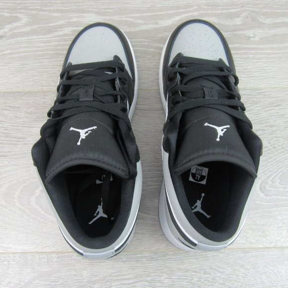 Air Jordan 1 Low GS Size 7Y Shadow Black Grey Shoes NEW - Picture 7 of 12